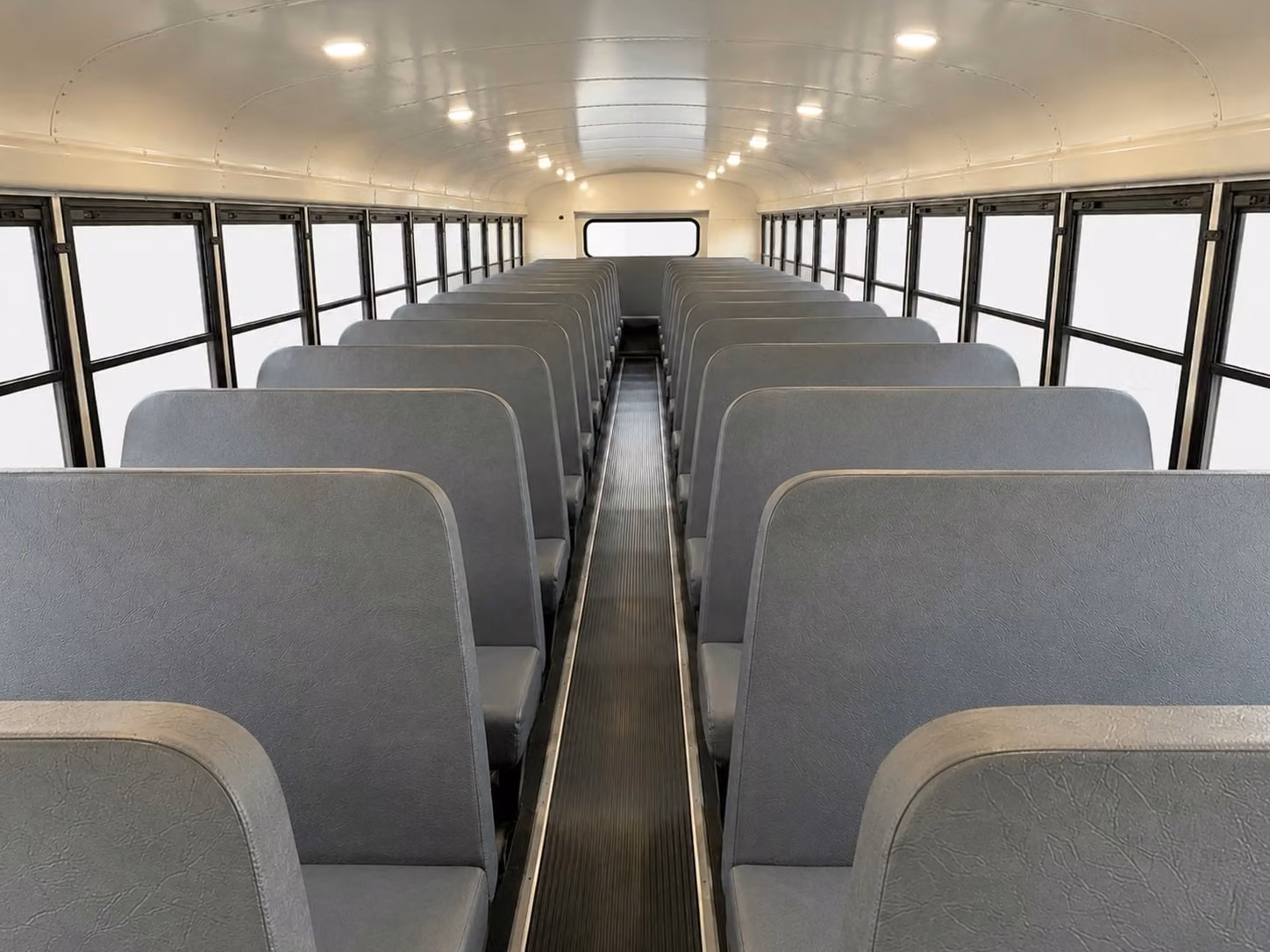 school bus inside